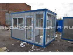 Блок-контейнер 4м, проходная, г.Ставрополь в Каспийске
